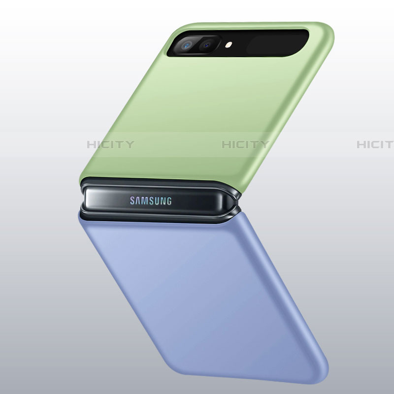 Handyhülle Hülle Hartschalen Kunststoff Schutzhülle Tasche Matt M01 für Samsung Galaxy Z Flip groß