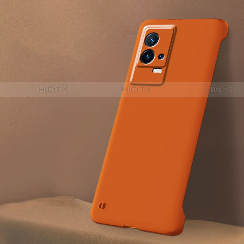 Handyhülle Hülle Hartschalen Kunststoff Schutzhülle Tasche Matt M01 für Vivo iQOO 8 Pro 5G Orange Plus