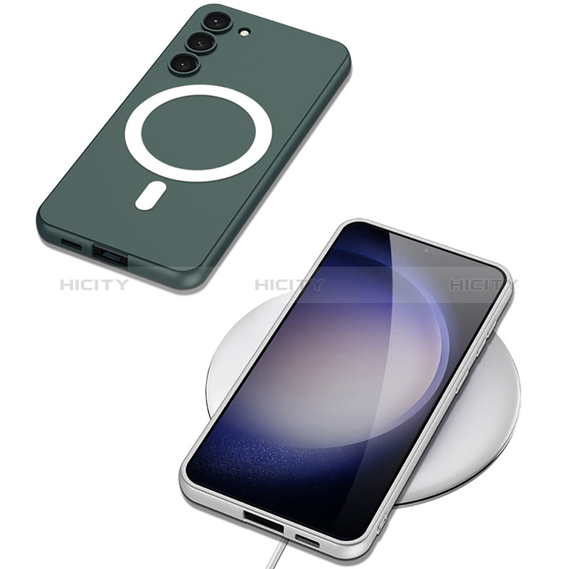 Handyhülle Hülle Hartschalen Kunststoff Schutzhülle Tasche Matt mit Mag-Safe Magnetic Magnetisch für Samsung Galaxy S21 5G