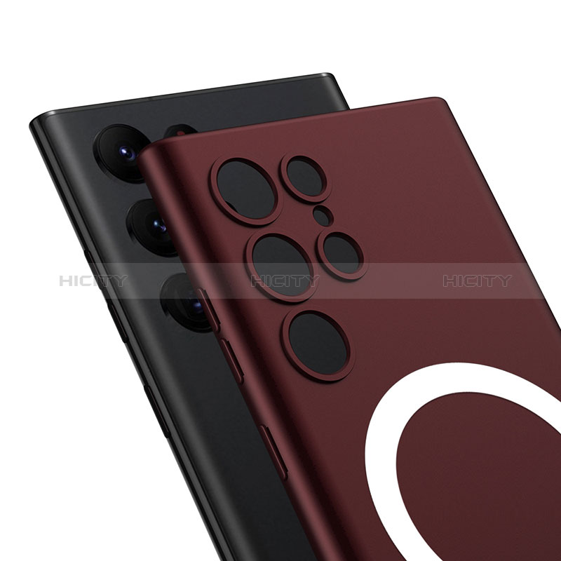 Handyhülle Hülle Hartschalen Kunststoff Schutzhülle Tasche Matt mit Mag-Safe Magnetic Magnetisch für Samsung Galaxy S23 Ultra 5G groß