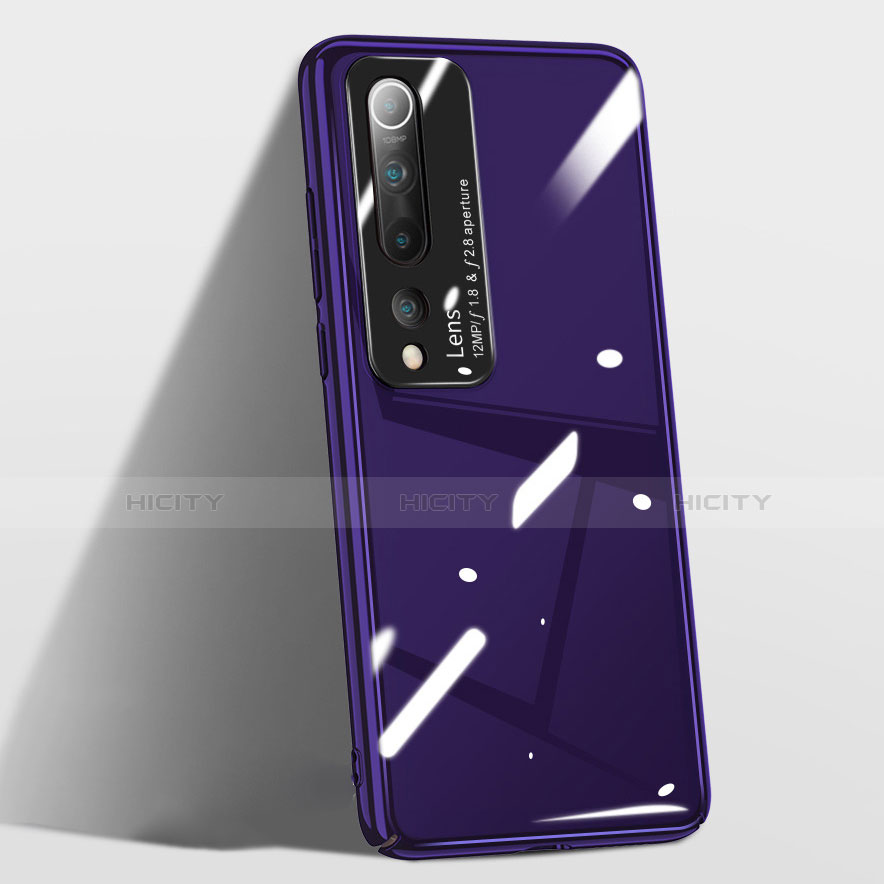 Handyhülle Hülle Hartschalen Kunststoff Schutzhülle Tasche Matt T01 für Xiaomi Mi 10 Violett Plus