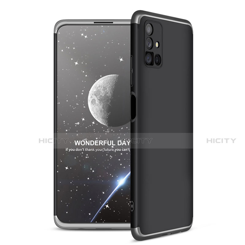 Handyhülle Hülle Hartschalen Kunststoff Schutzhülle Tasche Matt Vorder und Rückseite 360 Grad Ganzkörper für Samsung Galaxy M51 groß