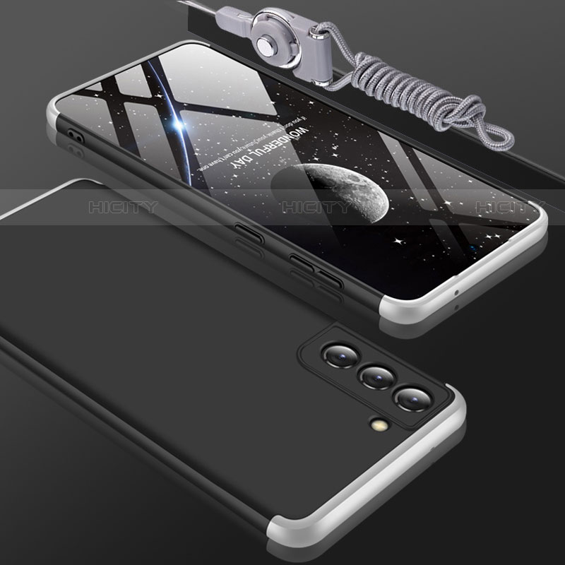 Handyhülle Hülle Hartschalen Kunststoff Schutzhülle Tasche Matt Vorder und Rückseite 360 Grad Ganzkörper für Samsung Galaxy S21 5G