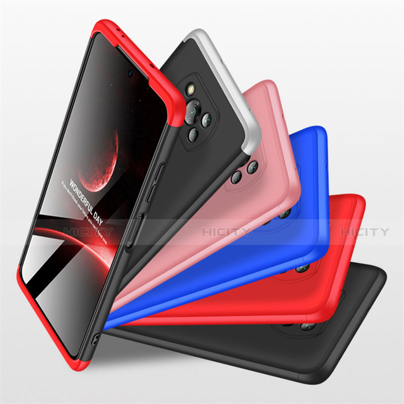 Handyhülle Hülle Hartschalen Kunststoff Schutzhülle Tasche Matt Vorder und Rückseite 360 Grad Ganzkörper für Xiaomi Poco X3