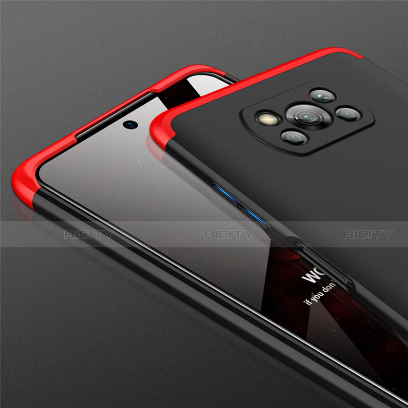 Handyhülle Hülle Hartschalen Kunststoff Schutzhülle Tasche Matt Vorder und Rückseite 360 Grad Ganzkörper M01 für Xiaomi Poco X3 Pro