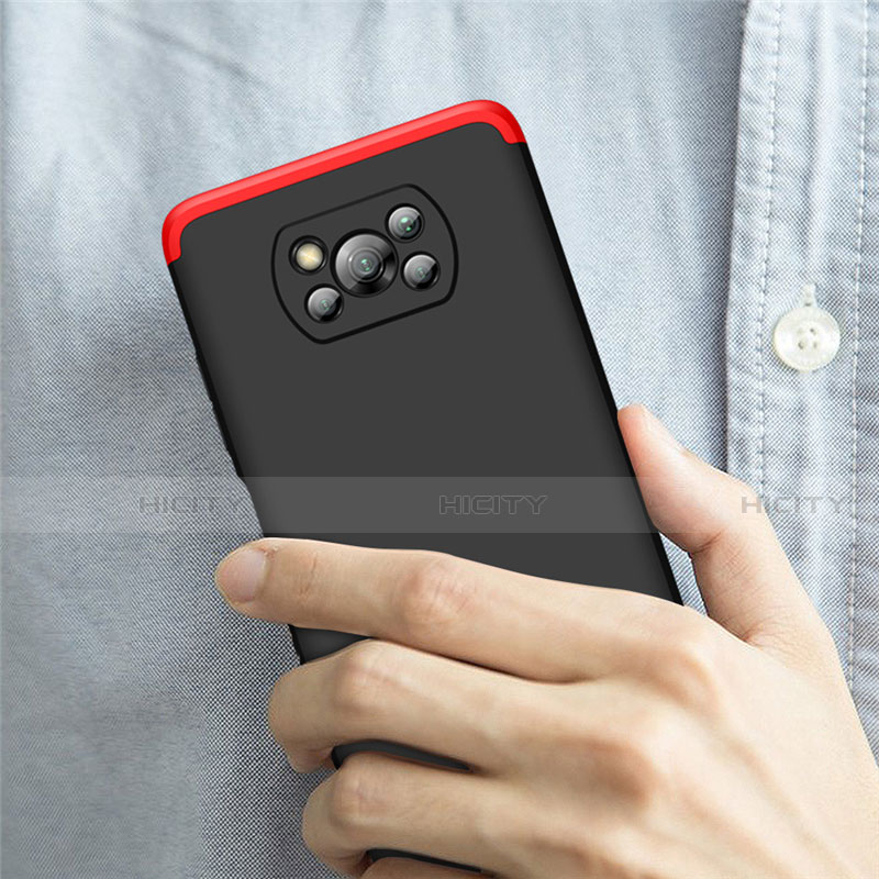 Handyhülle Hülle Hartschalen Kunststoff Schutzhülle Tasche Matt Vorder und Rückseite 360 Grad Ganzkörper M01 für Xiaomi Poco X3 Pro