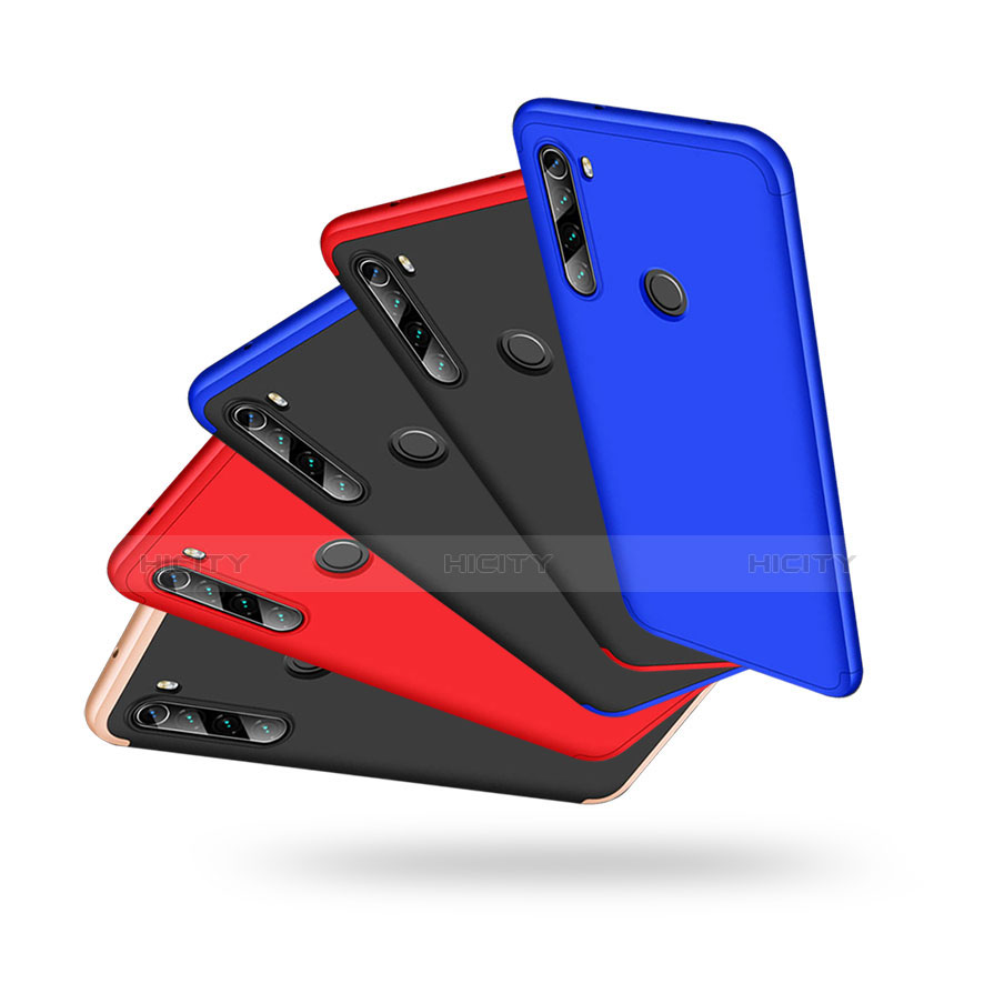 Handyhülle Hülle Hartschalen Kunststoff Schutzhülle Tasche Matt Vorder und Rückseite 360 Grad Ganzkörper M01 für Xiaomi Redmi Note 8 groß