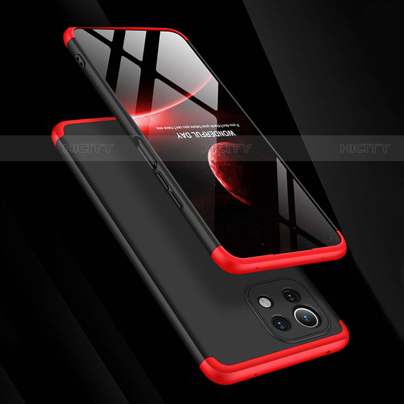 Handyhülle Hülle Hartschalen Kunststoff Schutzhülle Tasche Matt Vorder und Rückseite 360 Grad Ganzkörper P01 für Xiaomi Mi 11 5G