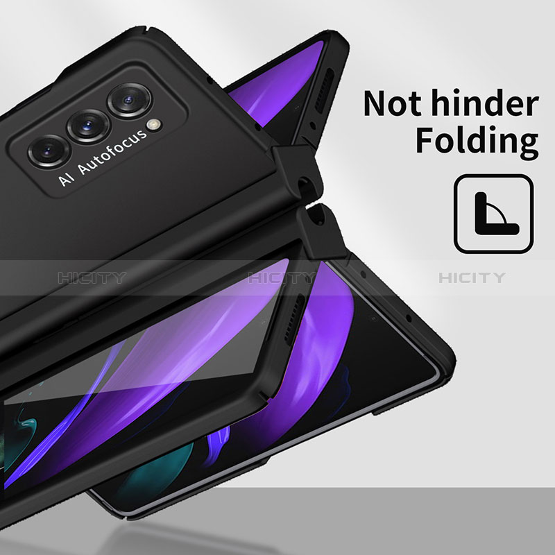 Handyhülle Hülle Hartschalen Kunststoff Schutzhülle Tasche Matt Vorder und Rückseite 360 Grad Ganzkörper P02 für Samsung Galaxy Z Fold2 5G
