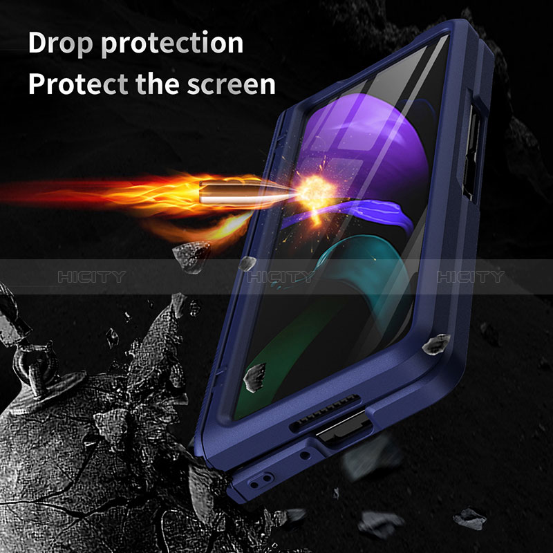 Handyhülle Hülle Hartschalen Kunststoff Schutzhülle Tasche Matt Vorder und Rückseite 360 Grad Ganzkörper P05 für Samsung Galaxy Z Fold2 5G