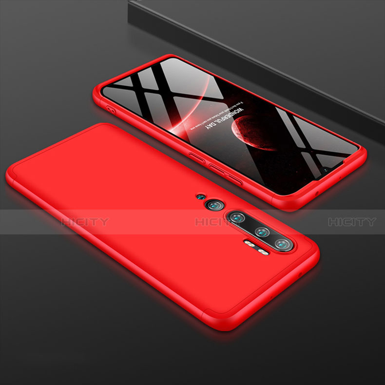 Handyhülle Hülle Hartschalen Kunststoff Schutzhülle Tasche Matt Vorder und Rückseite 360 Grad Ganzkörper R01 für Xiaomi Mi Note 10 Pro groß