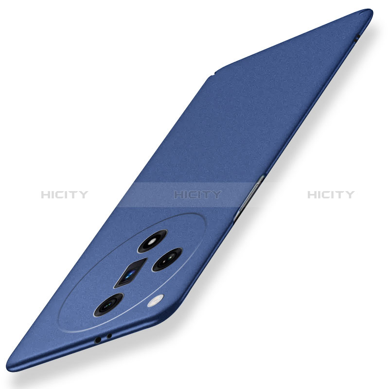 Handyhülle Hülle Hartschalen Kunststoff Schutzhülle Tasche Matt YK1 für Oppo Find X7 Ultra 5G Blau