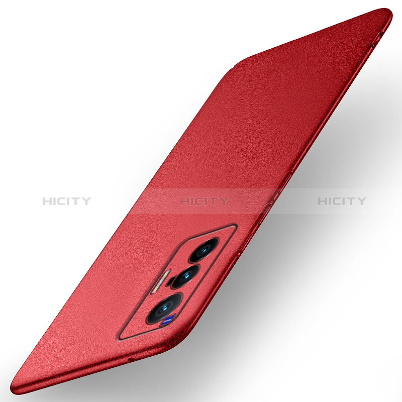 Handyhülle Hülle Hartschalen Kunststoff Schutzhülle Tasche Matt YK4 für Vivo X70 5G Rot