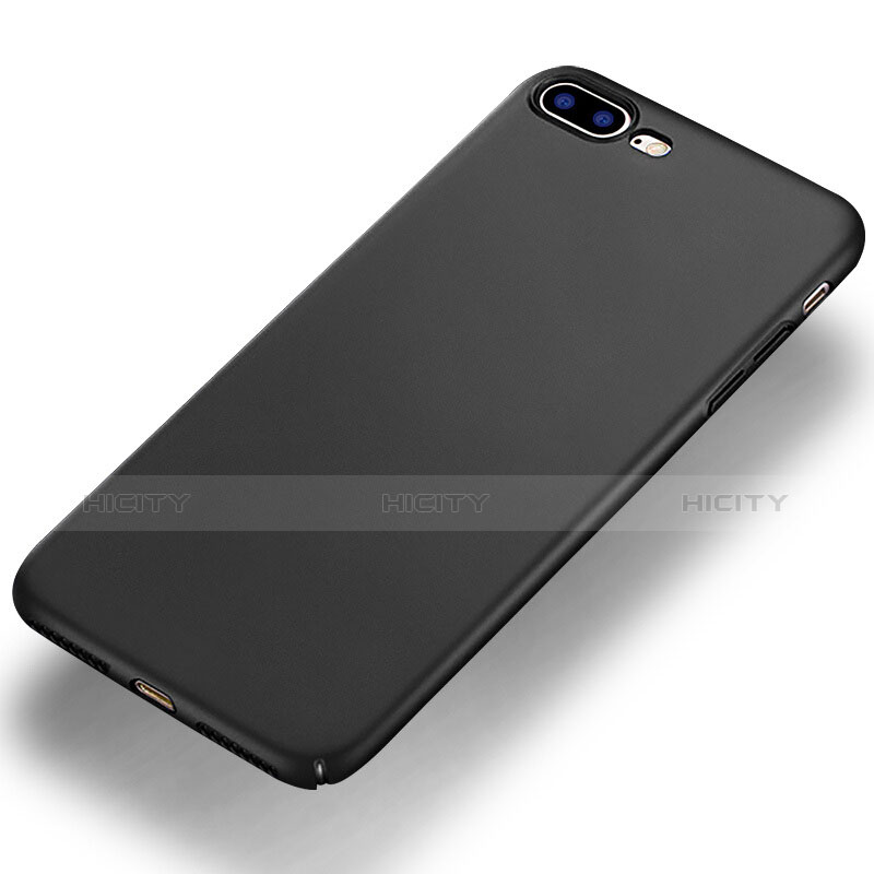Handyhülle Hülle Kunststoff Schutzhülle Matt für Apple iPhone 8 Plus Schwarz groß