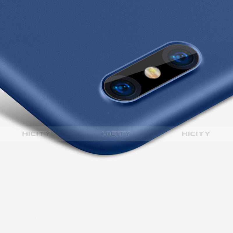 Handyhülle Hülle Kunststoff Schutzhülle Matt für Apple iPhone Xs Max Blau groß