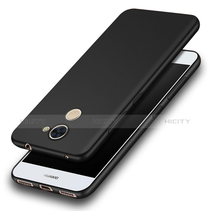 Handyhülle Hülle Kunststoff Schutzhülle Matt für Huawei Enjoy 7 Plus Schwarz