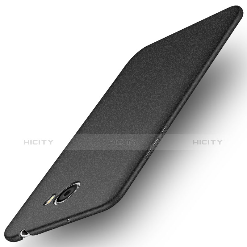 Handyhülle Hülle Kunststoff Schutzhülle Matt für Huawei Honor Play 5 Schwarz groß