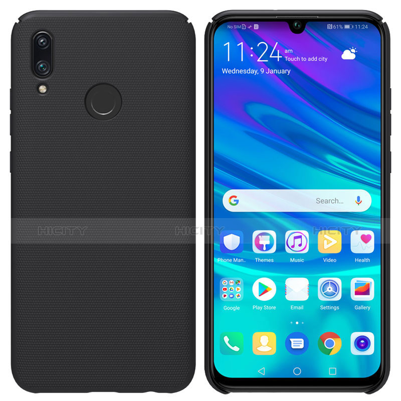 Handyhülle Hülle Kunststoff Schutzhülle Matt für Huawei P Smart (2019) Schwarz