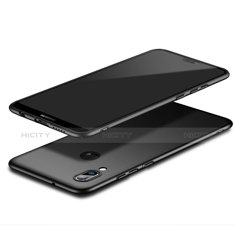 Handyhülle Hülle Kunststoff Schutzhülle Matt für Huawei P20 Lite Schwarz groß