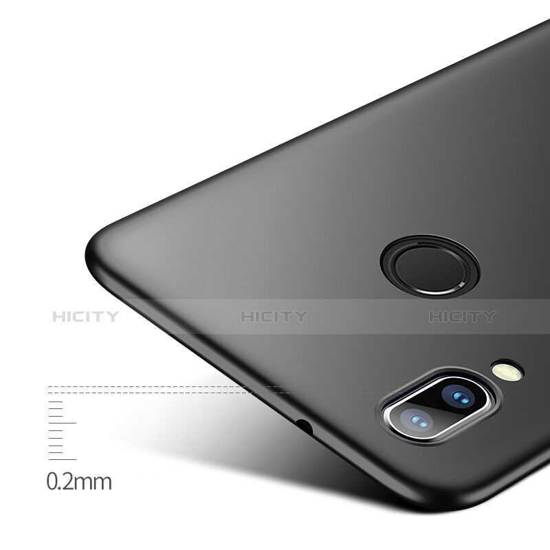 Handyhülle Hülle Kunststoff Schutzhülle Matt für Huawei P20 Lite Schwarz groß