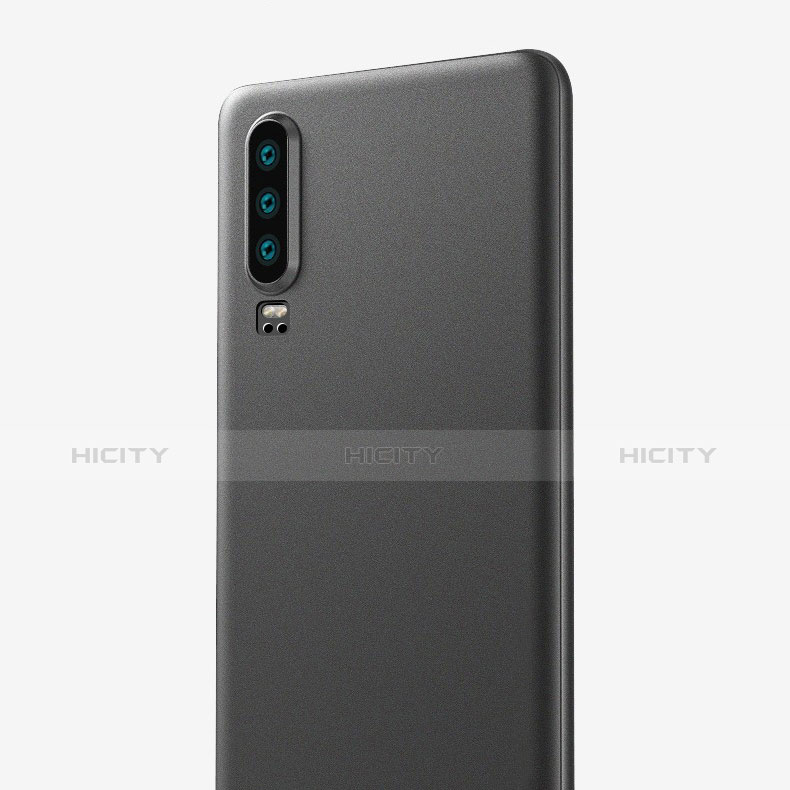 Handyhülle Hülle Kunststoff Schutzhülle Matt für Huawei P30 Schwarz groß
