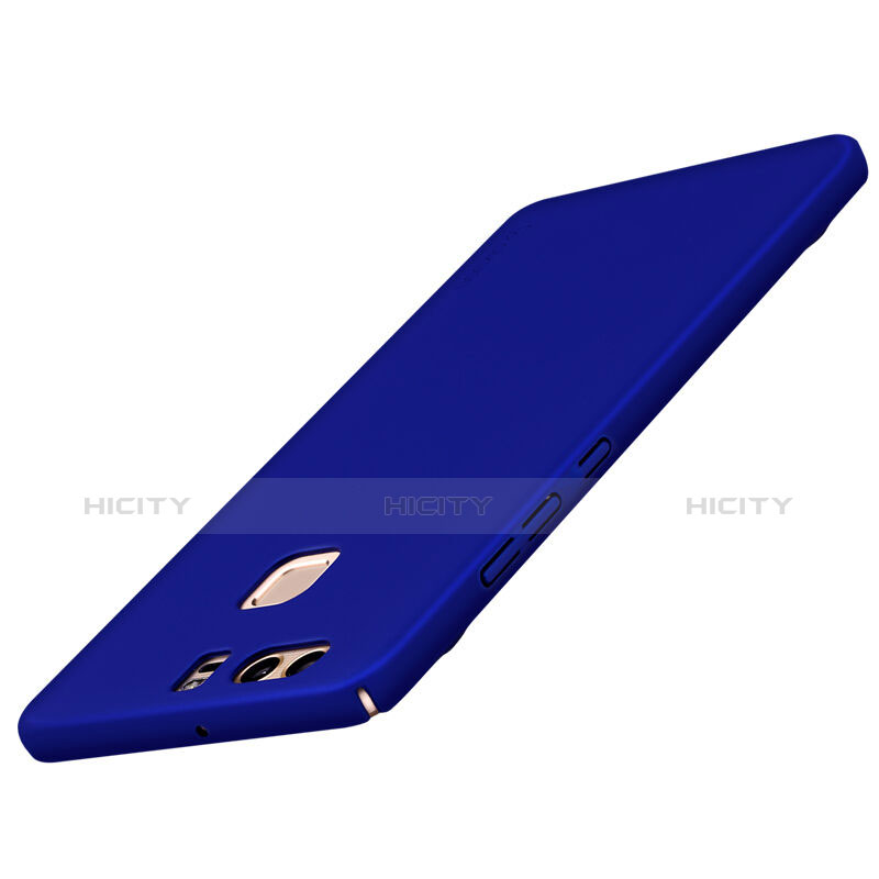Handyhülle Hülle Kunststoff Schutzhülle Matt für Huawei P9 Plus Blau groß