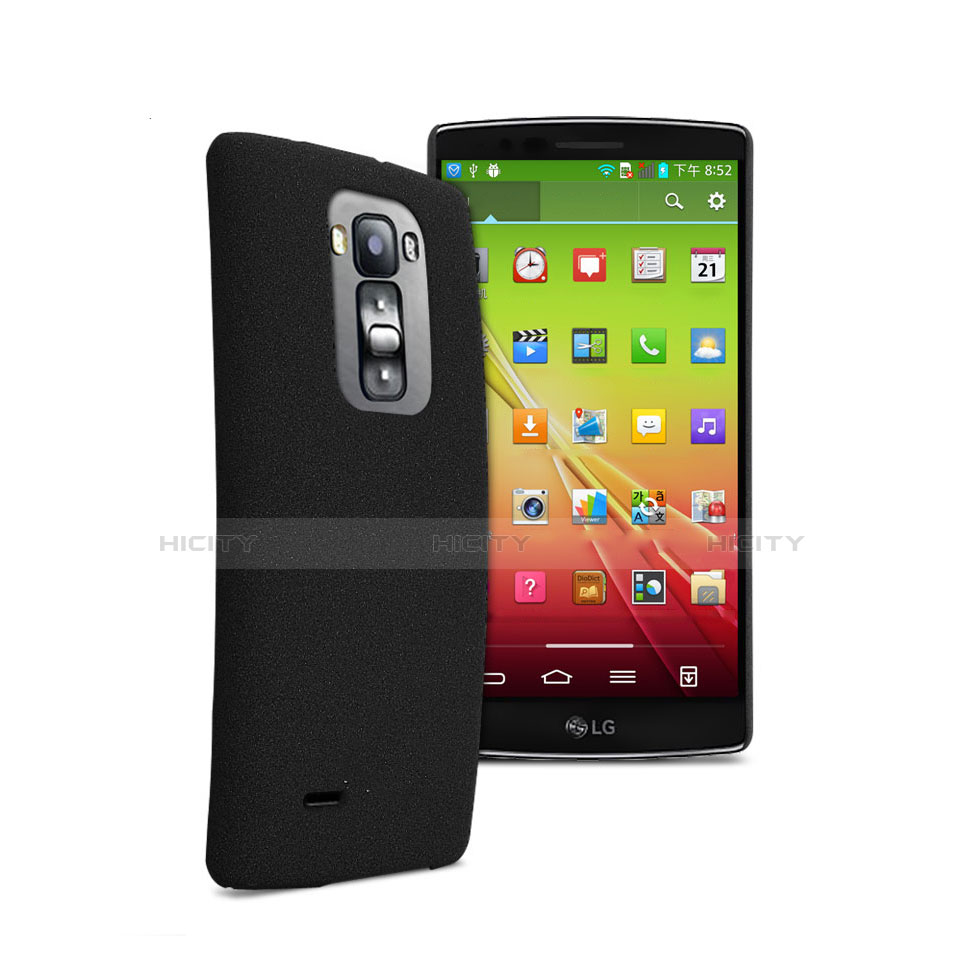 Handyhülle Hülle Kunststoff Schutzhülle Matt für LG G Flex 2 Schwarz