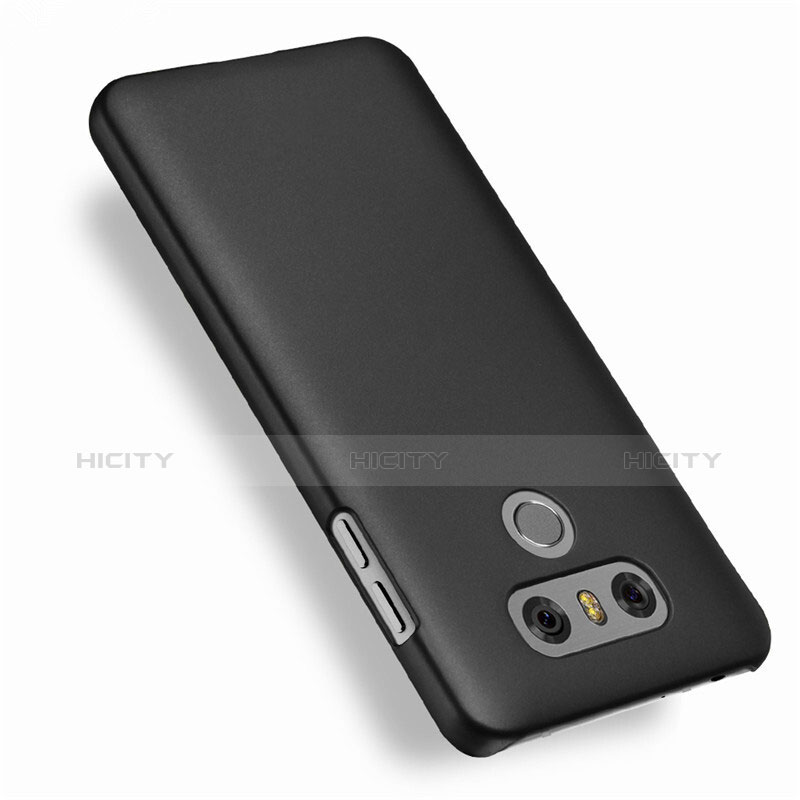 Handyhülle Hülle Kunststoff Schutzhülle Matt für LG G6 Schwarz groß