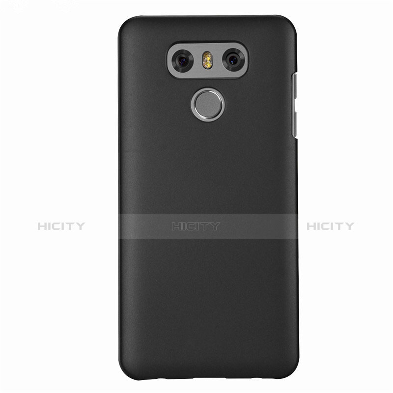 Handyhülle Hülle Kunststoff Schutzhülle Matt für LG G6 Schwarz groß