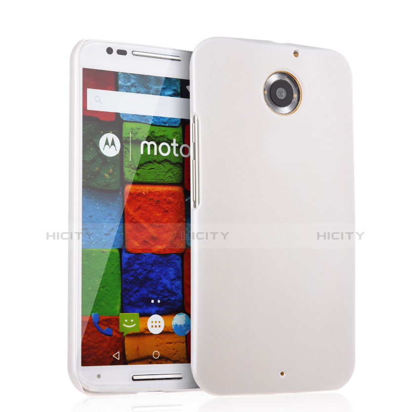 Handyhülle Hülle Kunststoff Schutzhülle Matt für Motorola Moto X (2nd Gen) Weiß