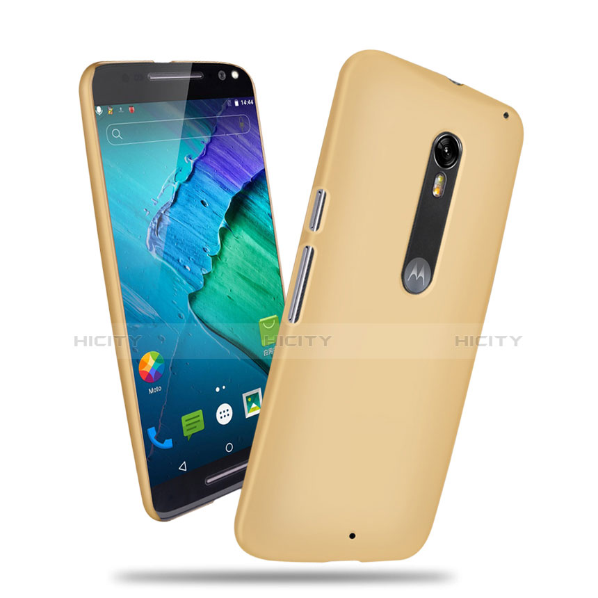 Handyhülle Hülle Kunststoff Schutzhülle Matt für Motorola Moto X Style Gold Plus