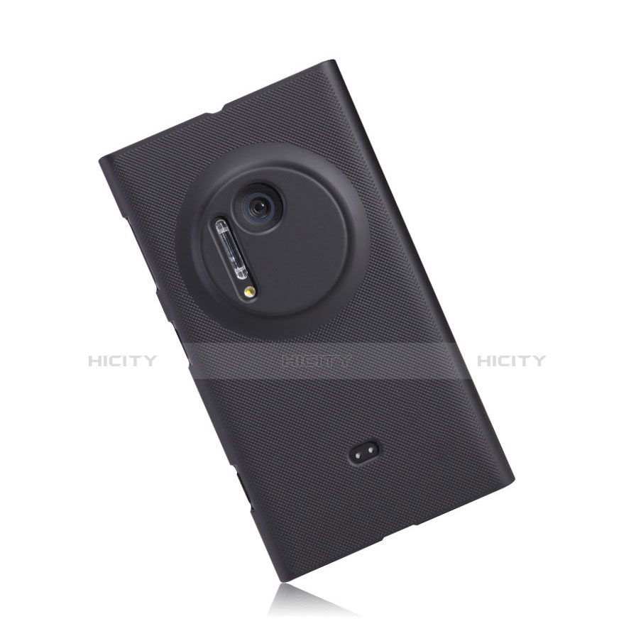 Handyhülle Hülle Kunststoff Schutzhülle Matt für Nokia Lumia 1020 Schwarz Plus