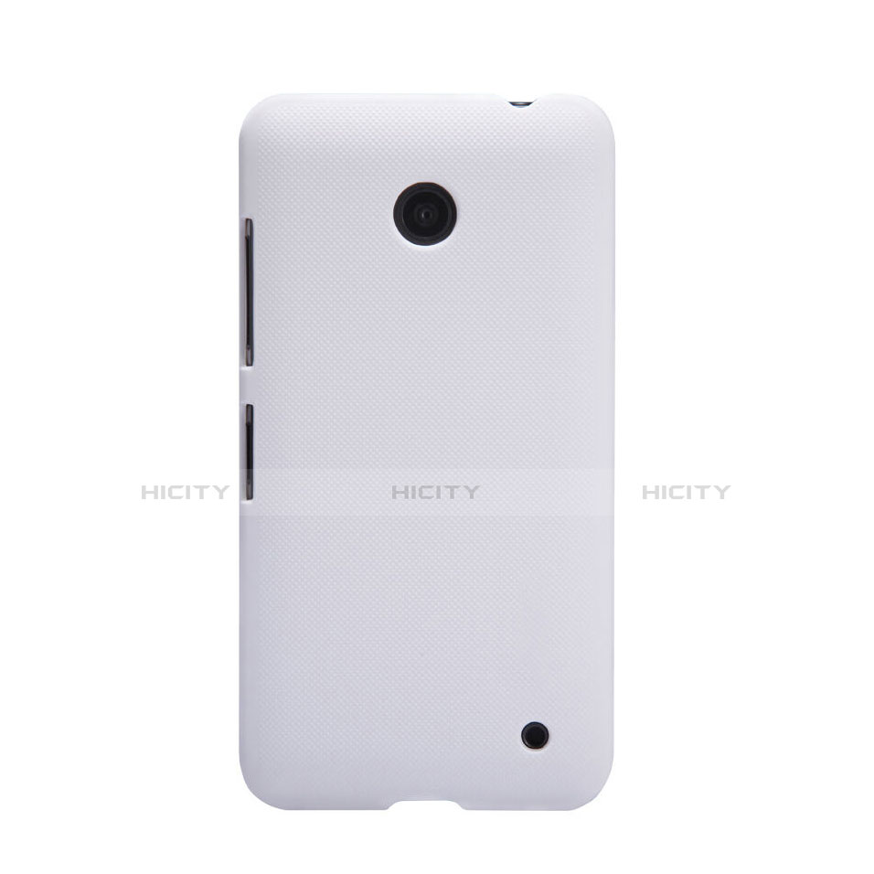 Handyhülle Hülle Kunststoff Schutzhülle Matt für Nokia Lumia 635 Weiß Plus