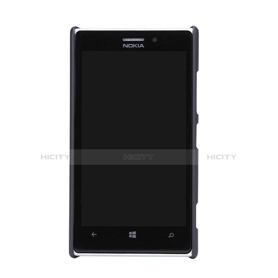 Handyhülle Hülle Kunststoff Schutzhülle Matt für Nokia Lumia 925 Schwarz groß