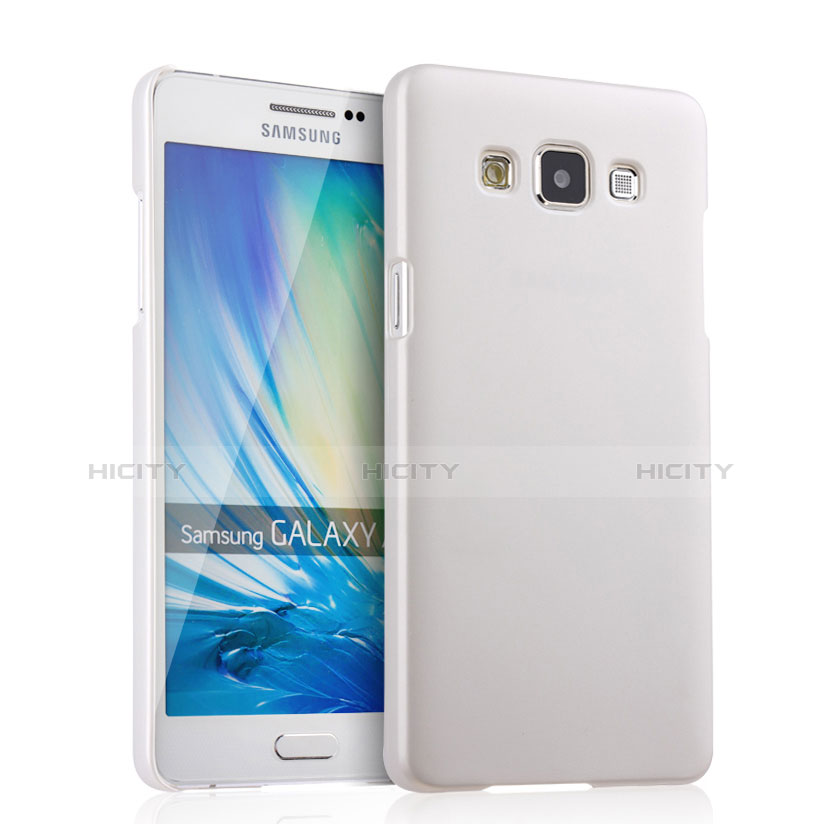 Handyhülle Hülle Kunststoff Schutzhülle Matt für Samsung Galaxy A5 Duos SM-500F Weiß Plus