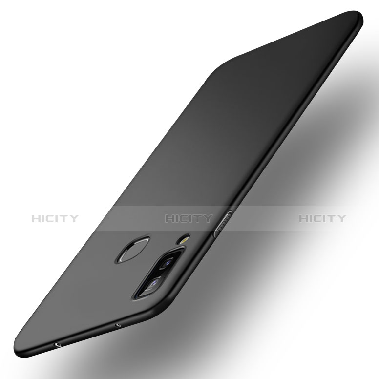 Handyhülle Hülle Kunststoff Schutzhülle Matt für Samsung Galaxy A9 Star SM-G8850 Schwarz groß