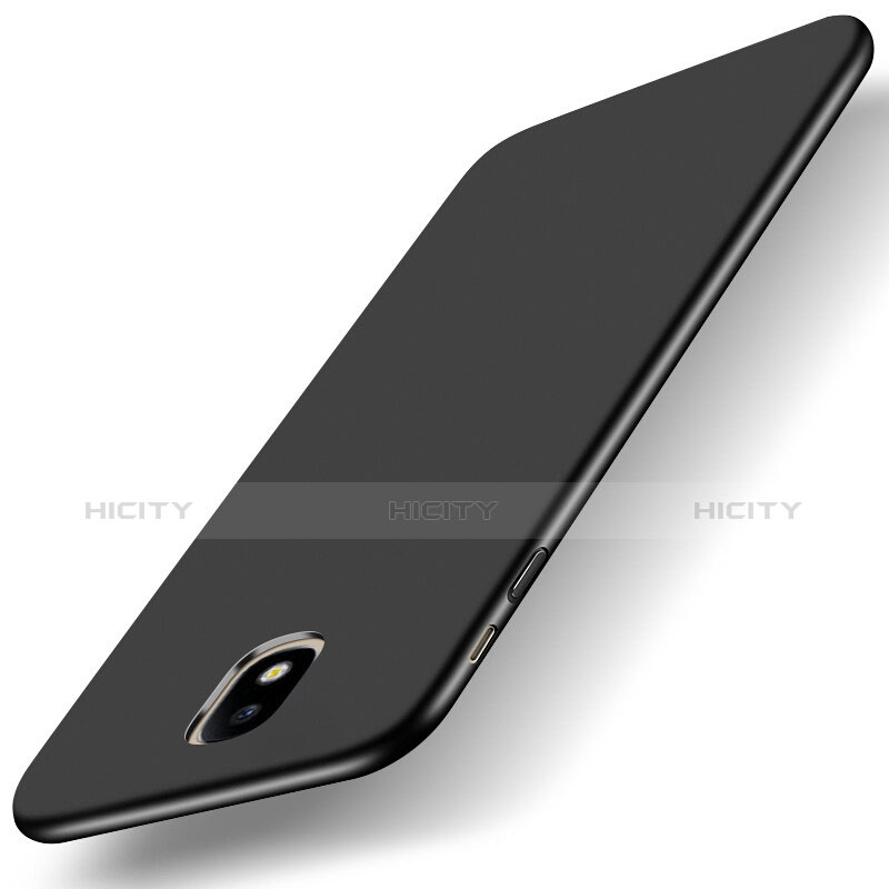Handyhülle Hülle Kunststoff Schutzhülle Matt für Samsung Galaxy J5 (2017) SM-J750F Schwarz Plus