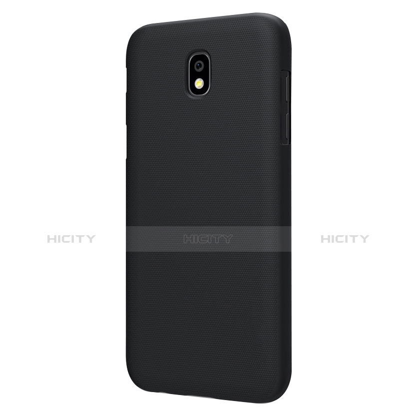 Handyhülle Hülle Kunststoff Schutzhülle Matt für Samsung Galaxy J7 Pro Schwarz groß
