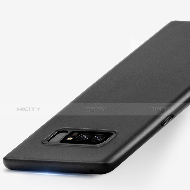 Handyhülle Hülle Kunststoff Schutzhülle Matt für Samsung Galaxy Note 9 Schwarz groß