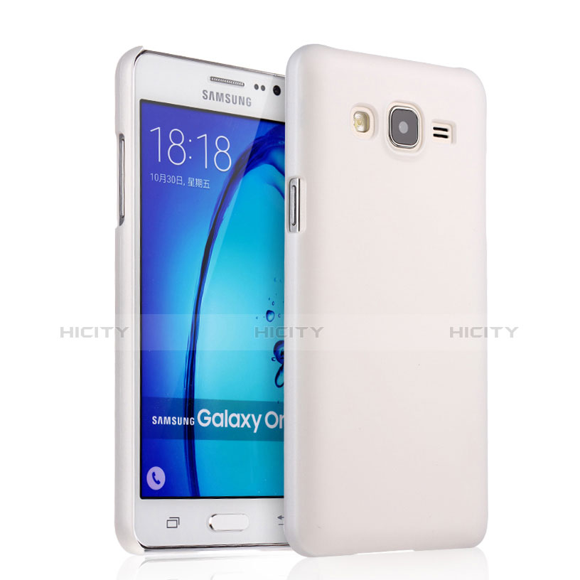 Handyhülle Hülle Kunststoff Schutzhülle Matt für Samsung Galaxy On7 Pro Weiß Plus