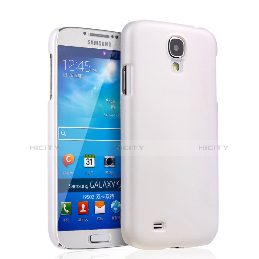 Handyhülle Hülle Kunststoff Schutzhülle Matt für Samsung Galaxy S4 i9500 i9505 Weiß