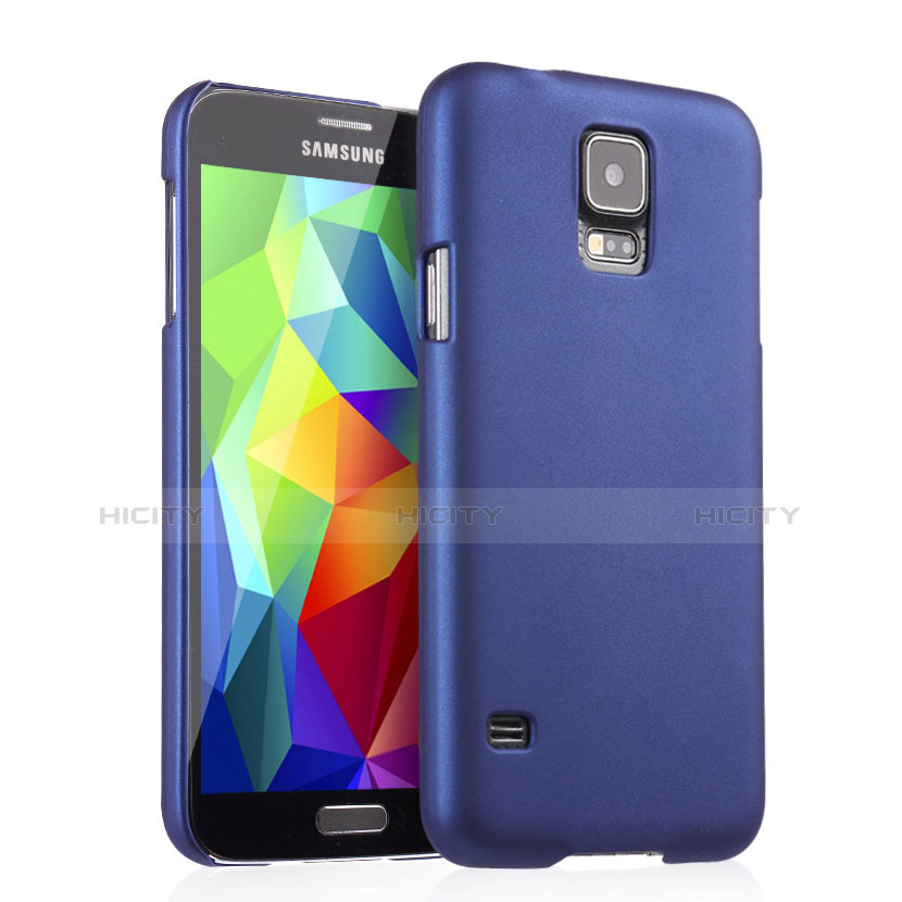 Handyhülle Hülle Kunststoff Schutzhülle Matt für Samsung Galaxy S5 Duos Plus Blau