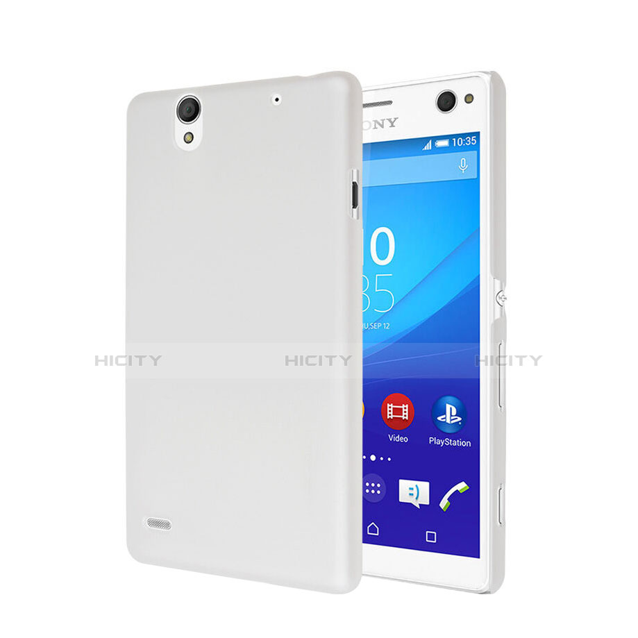 Handyhülle Hülle Kunststoff Schutzhülle Matt für Sony Xperia C4 Weiß Plus