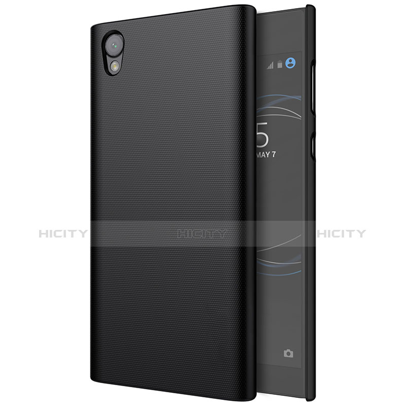 Handyhülle Hülle Kunststoff Schutzhülle Matt für Sony Xperia L1 Schwarz