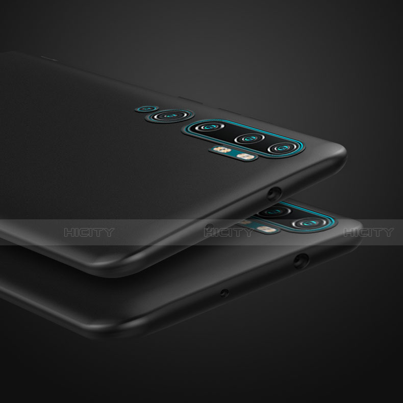 Handyhülle Hülle Kunststoff Schutzhülle Matt für Xiaomi Mi Note 10 Pro Schwarz groß