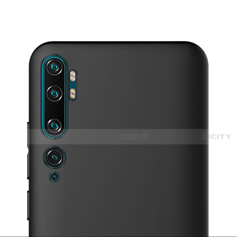 Handyhülle Hülle Kunststoff Schutzhülle Matt für Xiaomi Mi Note 10 Schwarz groß
