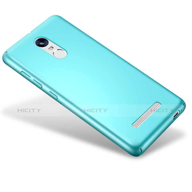 Handyhülle Hülle Kunststoff Schutzhülle Matt für Xiaomi Redmi Note 3 Pro Hellblau groß