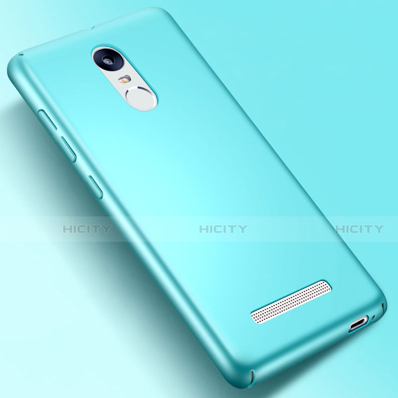 Handyhülle Hülle Kunststoff Schutzhülle Matt für Xiaomi Redmi Note 3 Pro Hellblau groß