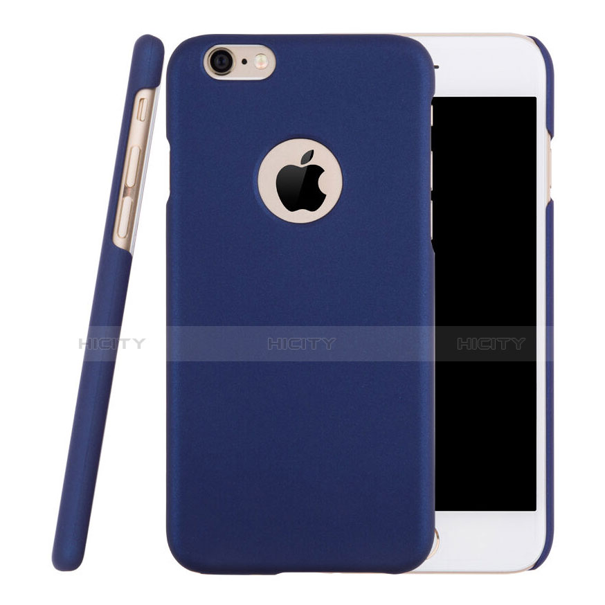 Handyhülle Hülle Kunststoff Schutzhülle Matt Loch für Apple iPhone 6S Plus Blau