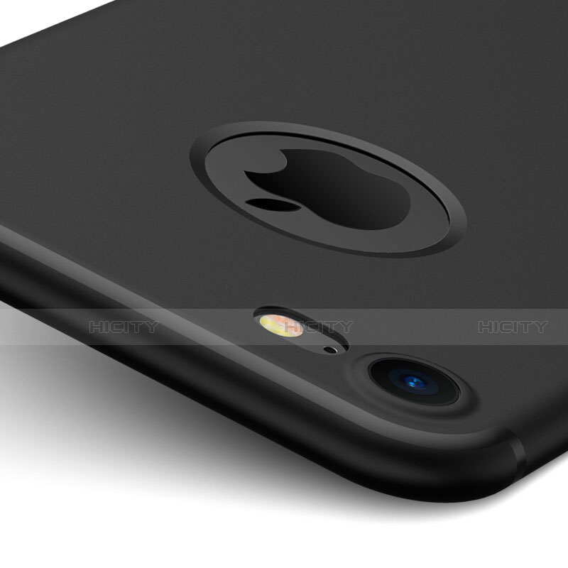 Handyhülle Hülle Kunststoff Schutzhülle Matt Loch für Apple iPhone SE (2020) Schwarz
